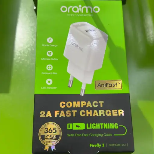 Oraimo compact 2a charger lightning